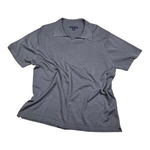 Banana-republic Men's Grey and Blue Polo-shirts